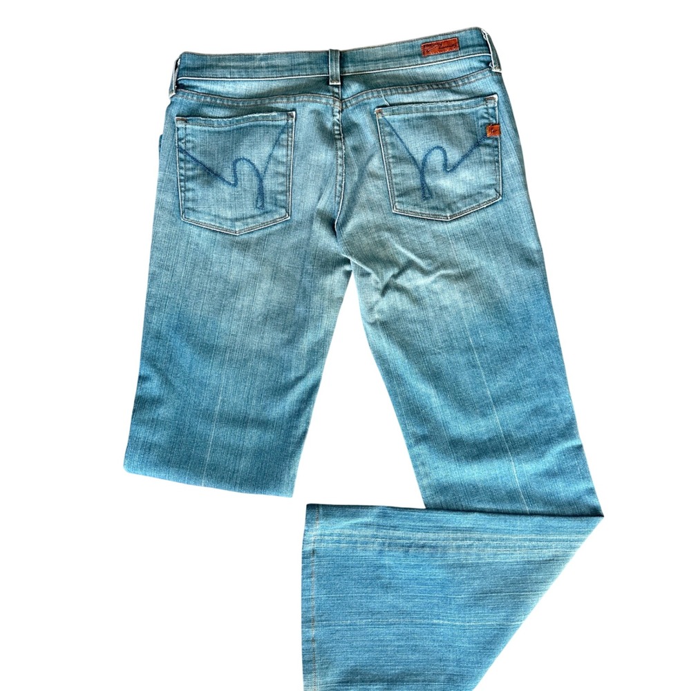 Citizens Of Humanity Jeans 29 Light Wash Kelly #001 Stretch Low Waist Bootcut - Picture 4 of 10